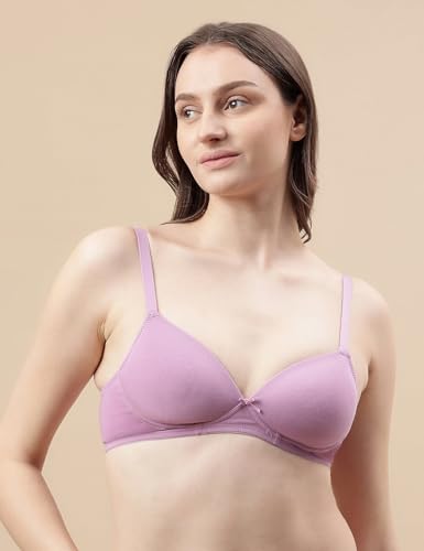Image of Marks & Spencer Cotton Mix Padded Demi Cup Bra