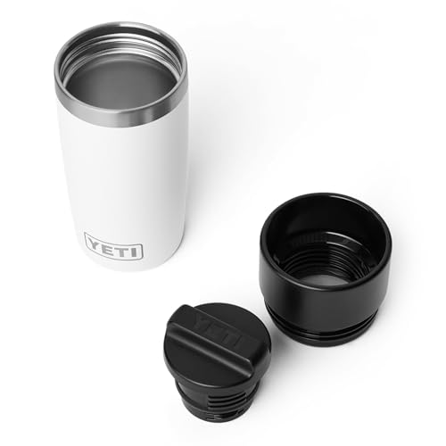 Image of YETI Rambler 12 oz Travel Bottle, Stainless Steel, Vacuum Insulated with Leakproof Commuter Cap, White