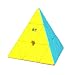 ROXENDA Pyramid Speed Cube, 3x3x3 Qiyi Qiming Pyramid Speed Cube Stickerless Frosted Triangle Puzzle Magic Cube