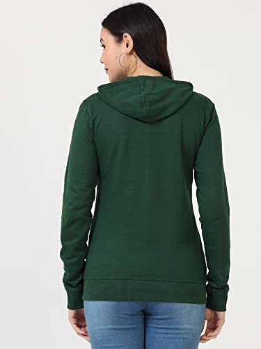 Image of Ideation Women's Cotton Full Zipper Sweatshirt Hoodies with Kangaroo Pocket