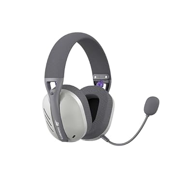 Fone de Ouvido Headset Gamer Havit Fuxi-H3 Gray, Com Fio e Sem Fio, Wireless 2,4GHz, Bluetooth, Cabo USB-C, Cabo 3,5mm. Surround, Baixa Latência, Quad-Mode