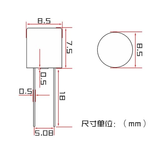 Fusible 382 T5A boîtier carré carte alimentation TV LCD 250V - 3
