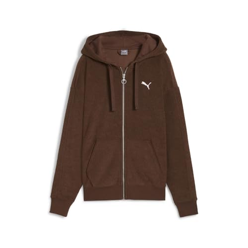 PUMA Womens Her Winterized Fz Hoodie Coats Jackets Outerwear Fleece - Brown