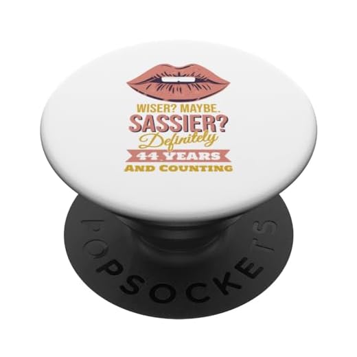 44 años - Wise Sassy - Divertido cumpleaños número 44 PopSockets PopGrip Intercambiable