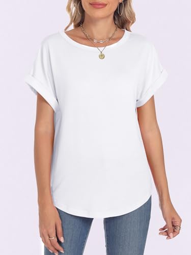 ANRABESS Oversized Tshirts for Women Summer Tops Short Sleeve Casual Loose Basic Tee Shirt Cute Outfits 2025 Trendy Clothes2