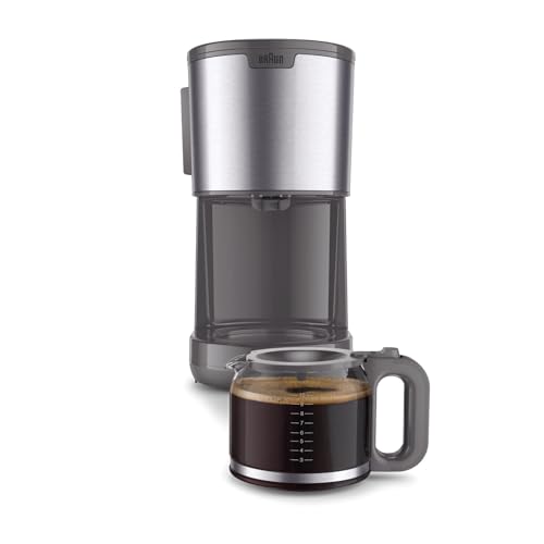 Braun Kaffeemaschine PurShine KF1500GY, Filterkaffeemaschine mit Glaskanne & OptiBrew System, Anti-Tropf-Funktion… – Ansicht 3