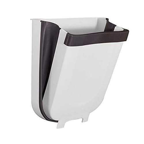 Aolulala ゴミ箱 折りたたみ式 キッチンゴミ箱 壁掛け 収納 省スペース 大容量 多機能 耐久 ホワイト L