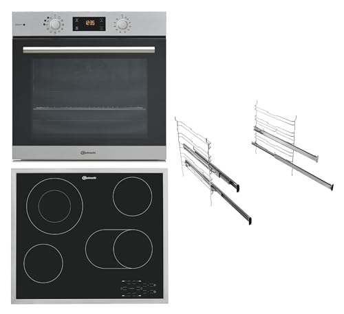 Bauknecht BAKO Steam Radiant Backofen-Kochfeld Kombination/Energieeffizienzklasse A+/ 60 cm/GentleSteam Dampf-Backofen/PowerHeißluft/Zweifach Backauszug/Glaskeramik-Kochfeld/ 60cm