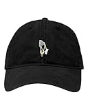 One Size Black Deluxe Dad Praying Hands Embroidered Deluxe Dad Hat