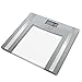 Salter 9182 SV3R - Bilancia da bagno rileva-grasso in vetro, max 150 kg, misura peso, grasso/acqua corporei, massa musc./ossea, BMI, memoria 8 utenti, mod. atleta, display di facile lettura, argento