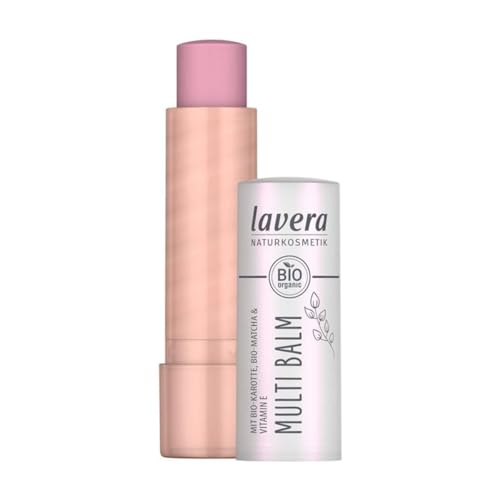 lavera Multi Balm Cloudy Pink 02 - for eyes, lips or cheeks - intense colour - fresh glow - melt-in texture - effortless blending - vegan - natural cosmetics - 4.9 g