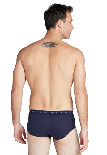 Jockey UK Classic Cotton Rib Y-Front Brief 3er Pack – atmungsaktiver Herren-Slip, Feinripp Unterwäsche 100% Baumwolle… – Ansicht 2