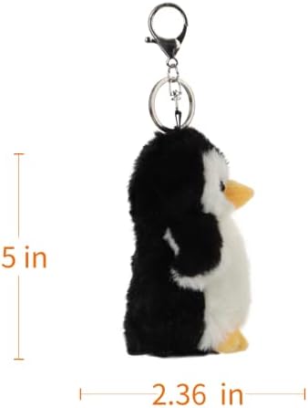 Apricot Lamb Antarctic Toys Plush Black Penguin Stuffed Animal Keychain for Girls Boys Cute Soft Pendant for Car Key Purse Backpack and Handbag(Black Penguin Keychain,5 Inches) 2 311pMmvY2IL. AC