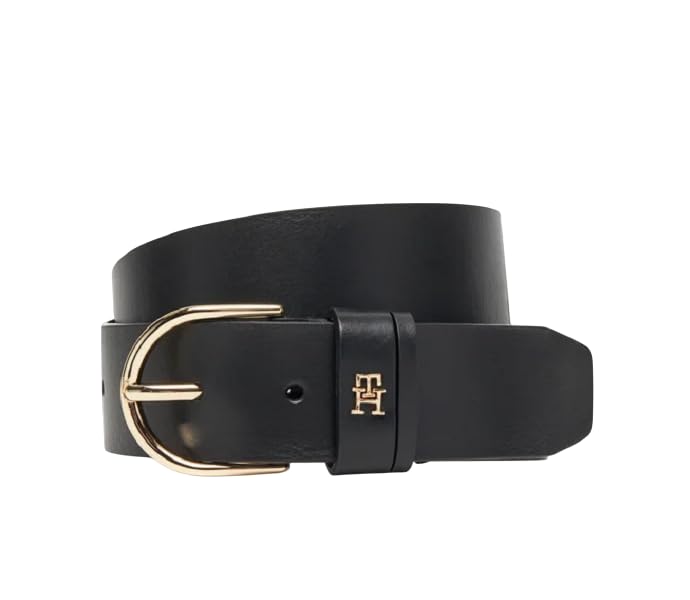 Tommy Hilfiger Essential Effortless 3.5 Aw0aw17757 Cinturón Ajustable, Black (Black), 135 para Mujer