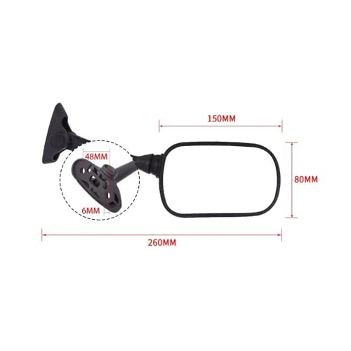 Espejos retrovisores invertidos giratorios que no vibran para VFR800 6