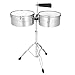 Vasitelan Timbales Instrument 13 Inch & 14 Inch Timbale Drum Set, Drums kit with Outstanding Tone, Classic Finish, Strong Durability and Full Equipment