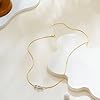 Decholly Gold Pearl Necklaces for Women Trendy, 14K Gold Plated Dainty Necklace Simple Pearl Necklace Women's Jewelry Friend Birthday Wedding Jewelry Gifts for Women #4