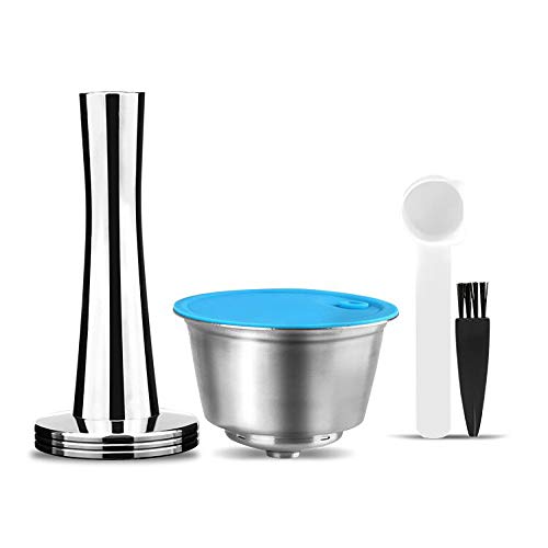 Capsulas De Cafe Dolce Gusto i Cafilas Cápsula de café Dolce Gusto, reutilizable, de acero inoxidable, rellenable, para Dolce Gusto, con 1 cuchara de...
