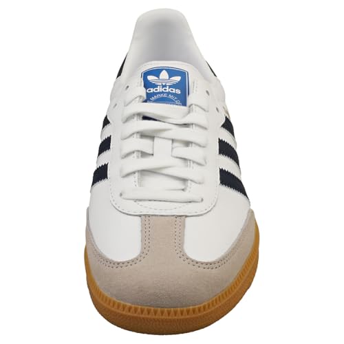 Image of adidas Samba Og Men's 3-Stripes Retro Contrast 70S Trainers (White Navy, US 5)