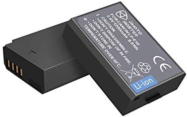 PHOTO MASTER 2X LP-E10 Replacement Battery (1200mAh) for Canon EOS Rebel T6, Rebel T5, Rebel T3, Rebel T7, EOS 4000D, 3000D, 2000D, 1500D, 1300D, 1200D, 1100D, Kiss X70, Kiss X50, Charger LC-E10E