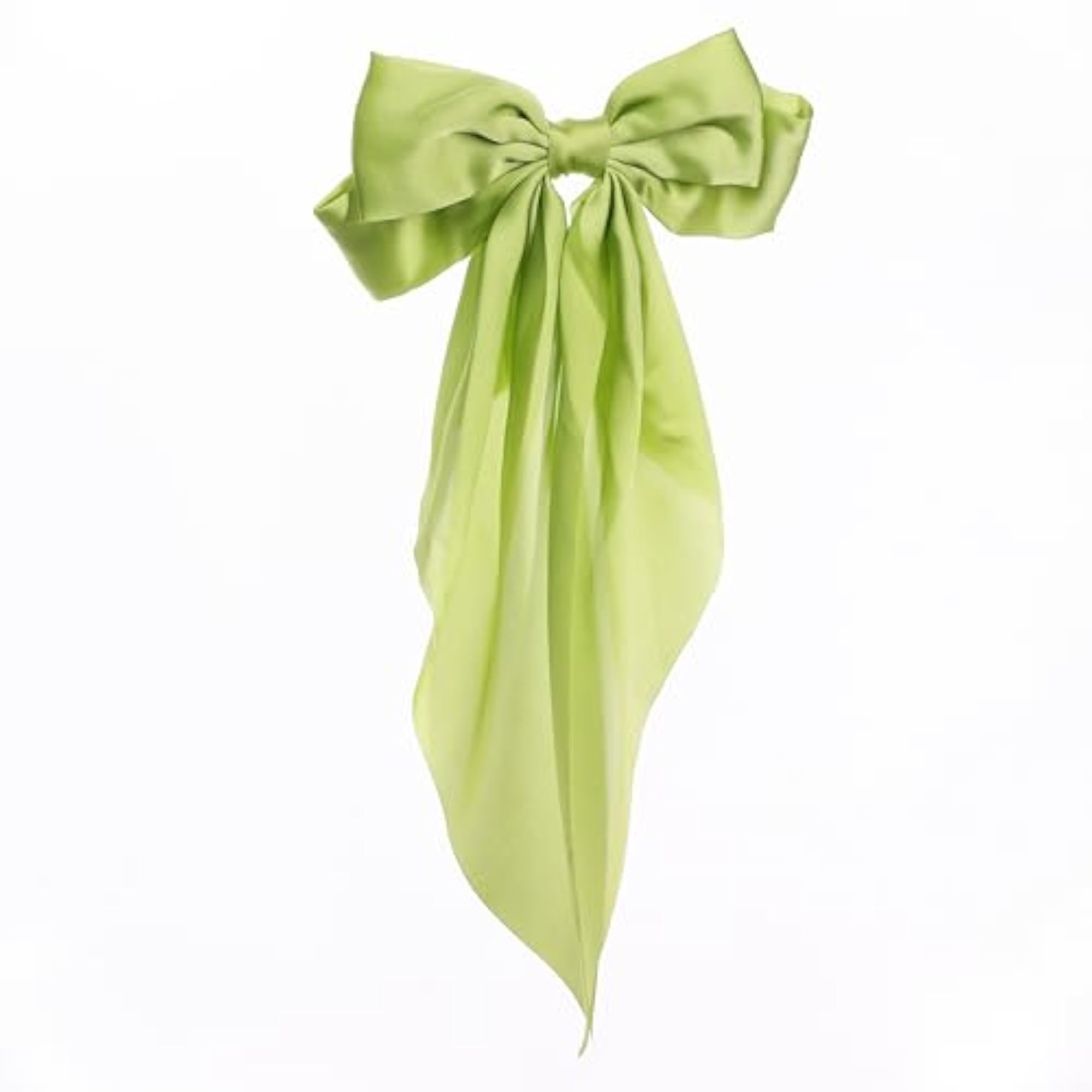 5 Pcs Vintage Silk Satin Hair Bow Clips for Women
