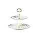 WANGQW Vassoio Torre con Supporto per Torta, 2/3 Tier Light Luxury Ceramics Cake Stand Matrimonio, Stand Cupcake Dessert per Tea Party Serving Plotter (Size : A)
