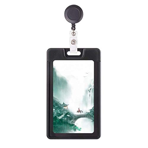 Étui rétractable pour badge Mountain Rain Mo fini les pertes de cartes d'accès au travail