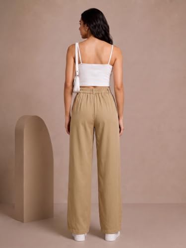 Image of Womens NS Lycra Korean High Waist Straight Pants