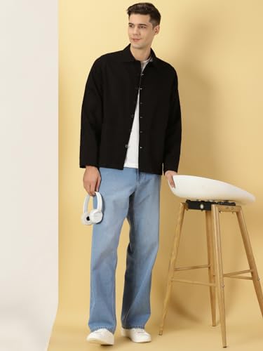Image of Thomas Scott Men's | Solid | Full Sleeve | Regular Fit | 100% Cotton | Double Pocket | Spread Collar | Casual Shirt