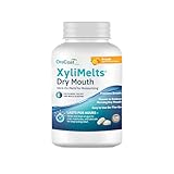 Oracoat XyliMelts for Dry Mouth Night Time or Day - Moisturizing Dry Mouth Adhering Discs, Sugar Free with Xylitol, 100 Count, Orange Flavor, 8-Hour Relief