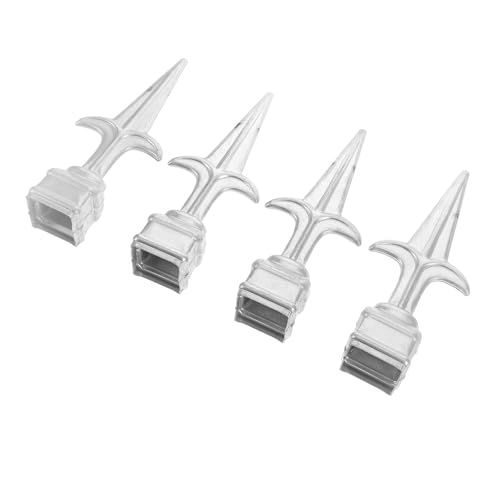 UPKOCH 4 Pezzi Terminali per Pali di Recinzione in Metallo Puntale per Cancello da Giardino Decorativo per Recinzioni da Cortile e Fattoria Accessori per Recinzioni Esterne Design