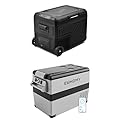 EUHOMY 12 Volt 39 QT and 48QT Car Refrigerators and Freezers Bundle, Portable Electric Coolers Dual Zone Fridge and Freezer