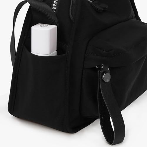 CEUTNIZ Elegant Solid Color Shoulder Bag for Women Casual Nylon Front Pocket Handbag Casual Trendy Textured Commuter Bag - image 6