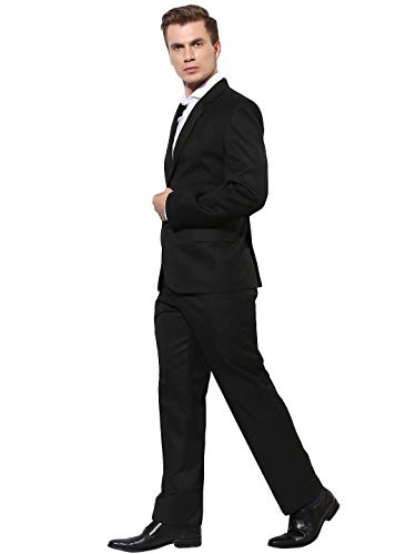 Image of hangup Men's Cotton Blend Formal Suit-Dress Set