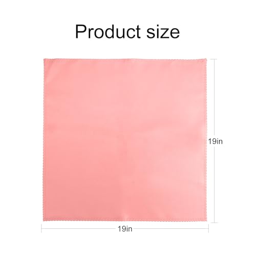 Servilletas de tela cuadradas color rosa 48x48 cm pack 4 miniatura 5
