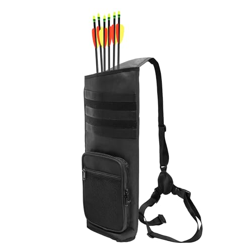 JLDTOP Archery Back Quiver: Lightweight, Adjustable MOLLE
