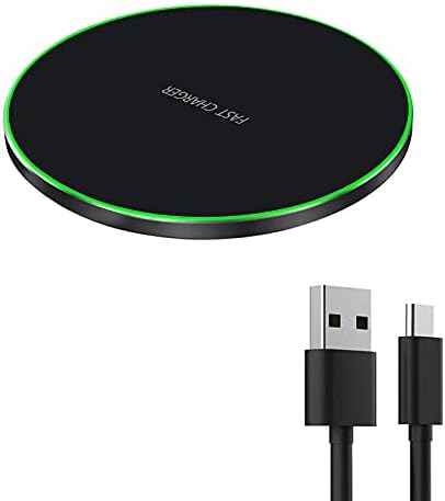 Wireless Charger for Samsung Galaxy S23/S23 Ultra/S22/S22 Ultra/S22+/S21/S21+/S20/S20+/S10/S10+/S9/S9+/S8/S7/S6/Note 20, Wireless Charging Pad Compatible with iPhone 14/13/12/11. (No AC Adapter)