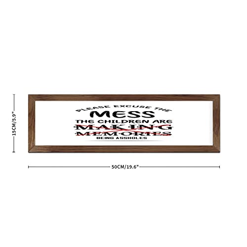 Placa de madera personalizada para decorar la ventana del comedor 2
