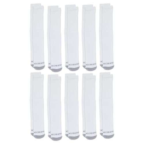 Image of Fruit of the Loom Men's Dual Defense Socks, Odor Protection with Half Cushion, Multi-Packs