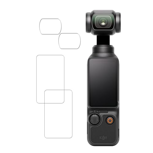 対応 Osmo Pocket 3 用の ガラスフィルム(2枚入り)カメラフィルム(2枚入り)強化ガラス 液晶 レンズ 保護フィルム 硬度9H 国産硝子素材