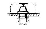 Cornat Korek zamykający 1/2" z nacięciem, TEC384202