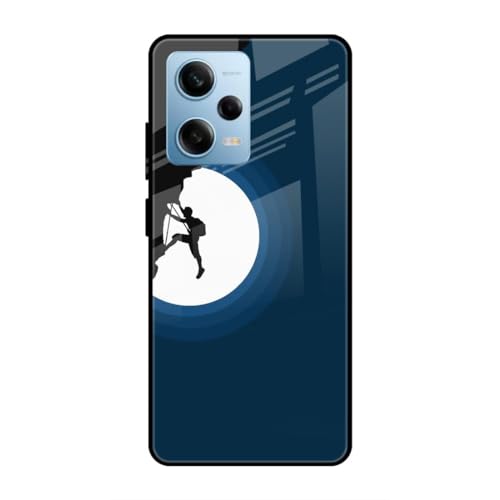 Image of SmashItUp Trek | Moon | Travel | Travelling Designer Printed TPU Metal Case Mobile Back Cover for Redmi Note 12 Pro 5G