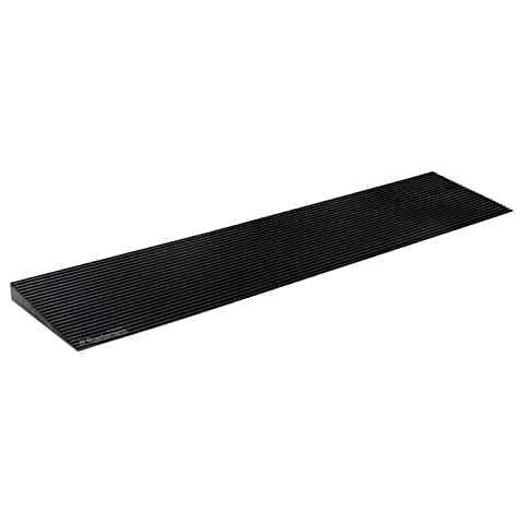 Ruedamann 1" Rise Threshold Ramp,1500 LBS Capacity, 35.4" Wide Natural Rubber Power Wheelchair Ramp Scooter, Non-Slip Rubber Threshold Ramp for Doorways,Driveways,Bathroom,Cuttable Cover