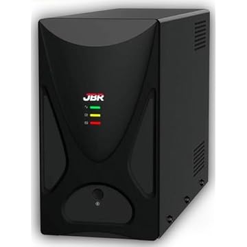 Nobreak 800va JBR E: Bivolt S: 110v 6 Tomadas Pc Tv Câmeras Cftv Preto