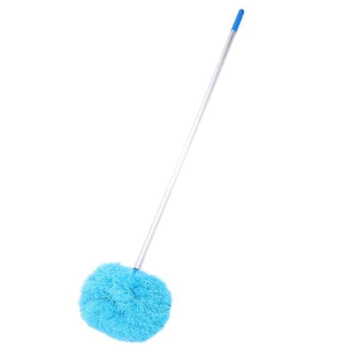 Image of Multifunctional Duster with Extension Pole, Ceiling Fan Cleaner Duster Washable, 360 Rotation Dusters for Cleaning, 140cm Dust Removal Tool for Furniture (Blue)