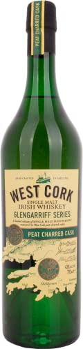 West Cork |Glengarriff Series | Peat Chared Cask | Single Malt | 700 ml | 43% Vol. | In mit Torfrauch ausgebrannten Bourbon Fässern gereift | Fein & komplex im Geschmack | Blumig mit Noten von Vanille