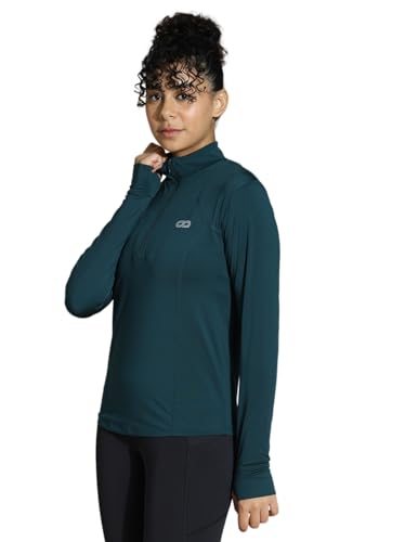Image of Silvertraq Women's Athleisure Runner Zip Neck T-Shirt