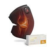 Heating Pad for Knee, Heated Knee Brace for Arthritic, Heated Knee Wrap with 3 Temperature Settings, 3000mAh Long-Lasting Battery, 30min Auto-Off