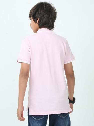 Image of Cotton Polo T-Shirt for Kids Boys Girls Half Sleeve, Regular Fit Tees for Boys Collared Casual Tshirts | Soft & Breathable Biowash Fabric | Half Sleeve