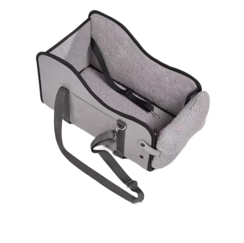 【WKQLEN】ペット用ドライブボックス ペットドライブシート 車用ペットシート 車犬カーシート 犬 猫 小型犬 子犬 猫用 車用ケージ 車用ベッド 座席シート アームレストボックス ペットキャリー リード付き ハーネス 折り畳み 防水 滑り止め 汚れ防止